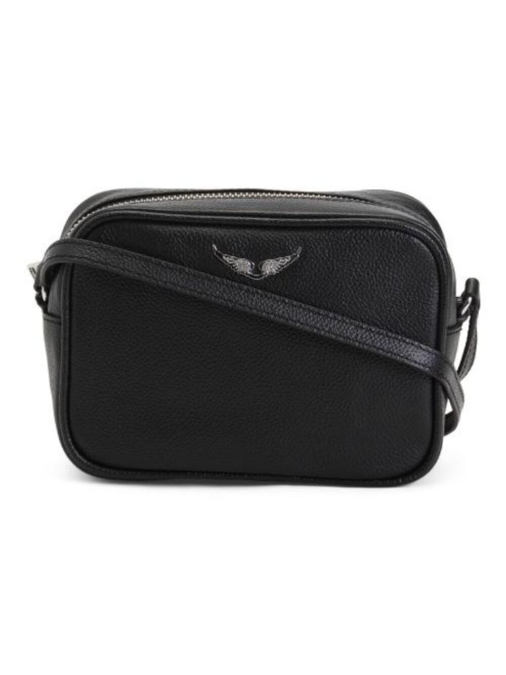 NWT ⭐Zadig & Voltaire XS Boxy Wings Leather Crossbody Bag BLACK - COA & Dust Bag